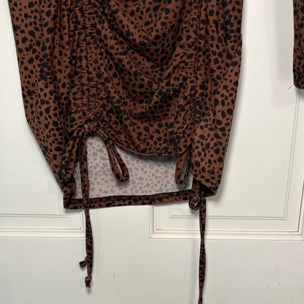 Leopard Long Sleeve Dress - Picture 4 of 6